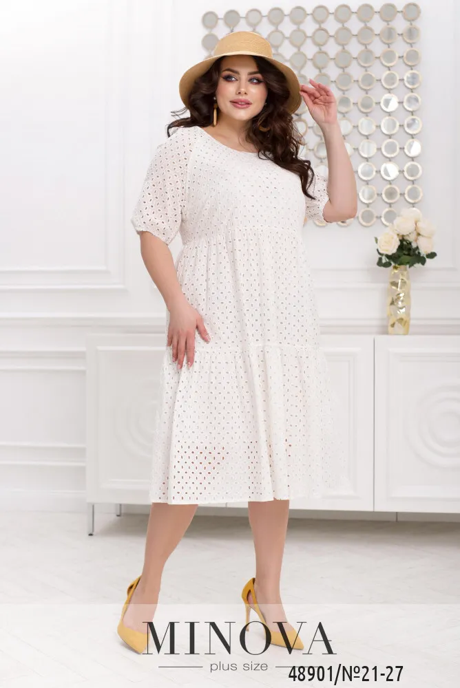 Платье 21-27-Молочный Minova