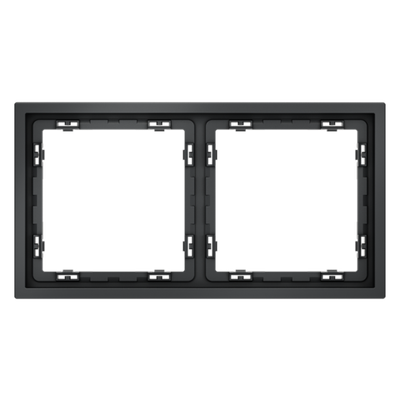 Рамка пластиковая VOLTUM S70 на 2 поста, (графит)