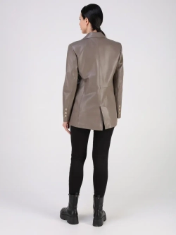 Кожаная куртка демисезонная блейзер