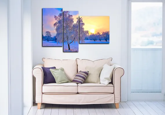 Модульная картина "Зимушка"