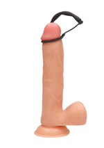 Черный стимулятор уретры с кольцом на головку Silicone Plug & Cock Ring Set