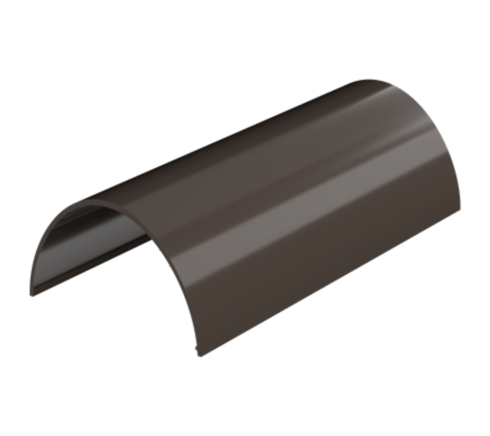 Желоб водосточный D125 // темно-коричневый // 3м // Технониколь