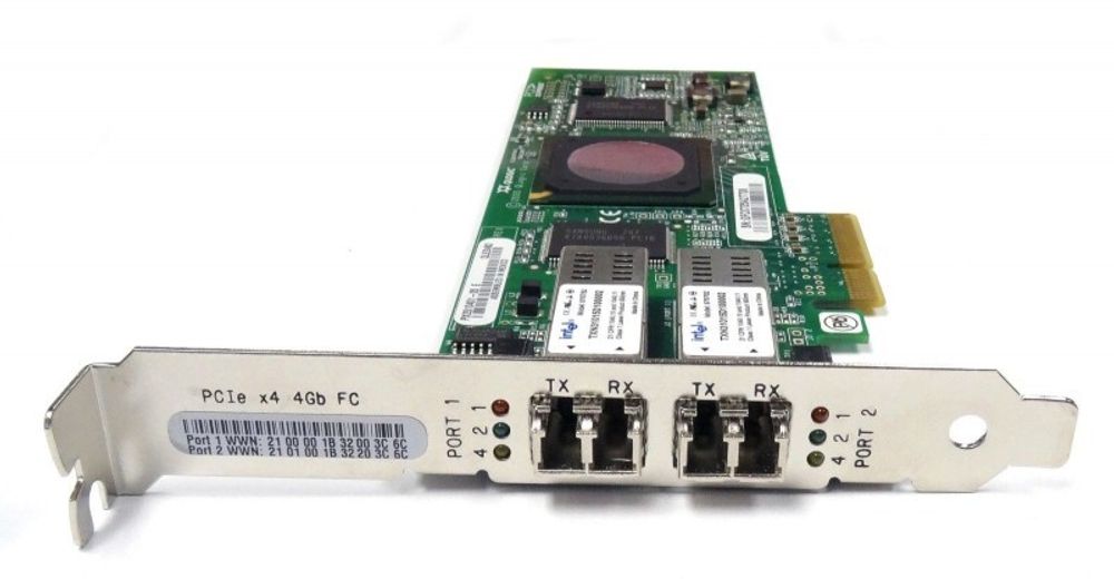 Контроллер QLogic 4GB PCI-E Dual Port Fibre Channel HBA PX2510401-05