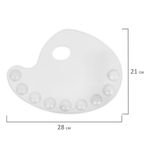 Палитра художественная пластиковая овальная 28х21 см, 9 ячеек, BRAUBERG ART DEBUT, 192229