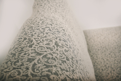 Чехол на трехместный диван без подлокотников Жаккард, цвет Кремовый