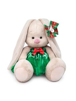 Мягкая игрушка Зайка Ми в зеленой юбке с бантом (18 см), в коробке