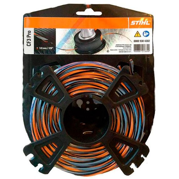 Леска для триммера Stihl 3мм квадратная витая 21м (9304302)