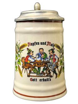 Кружка пивная "Хмель и солод" Германия