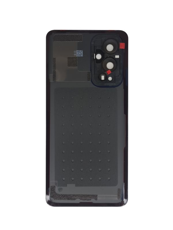 Задняя крышка для OnePlus 9 чeрная (Astral black) со стеклом камеры