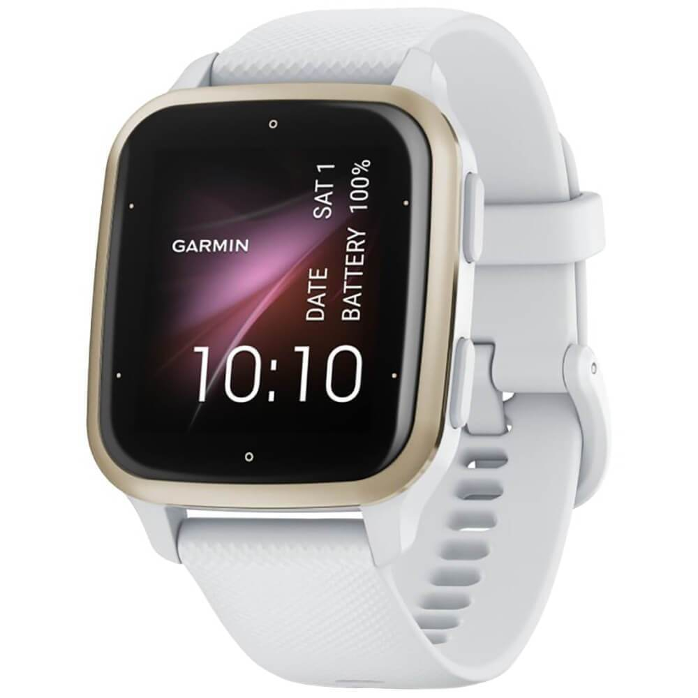 Умные часы Garmin Venu Sq 2 Cream Gold Aluminium Bezel with White Band 010-02701-11