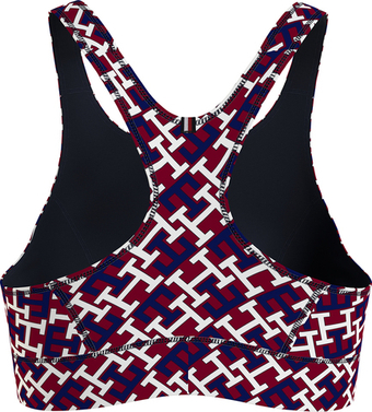 ТОП теннисный Tommy Hilfiger Mid Intensity AOP Racer Bra - разноцветный