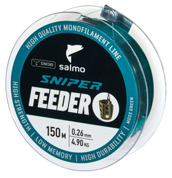 Леска монофильная Salmo Sniper FEEDER Moss Green 150/026