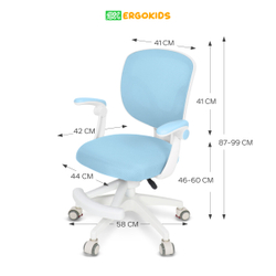 Стул для школьника Ergokids Soft Air Plus с подлокотниками