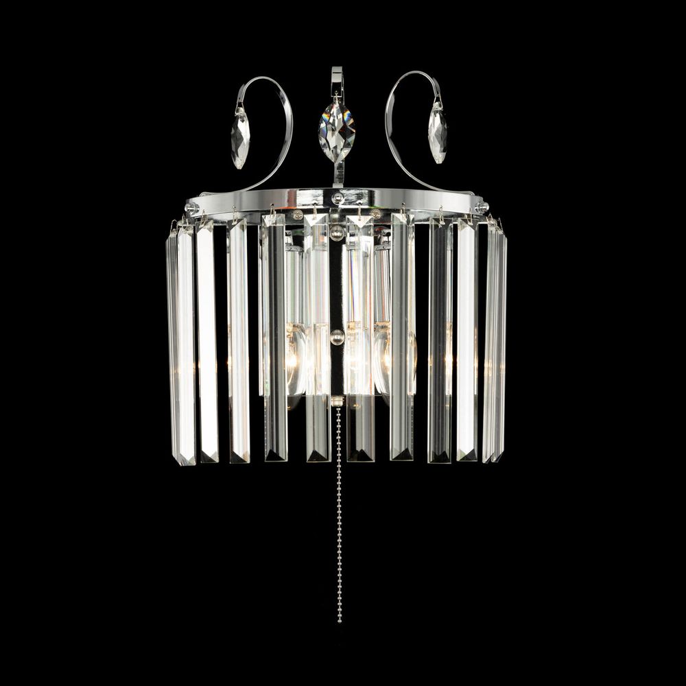 Citilux Инга CL335321 Бра хрустальное с выключателем Хром