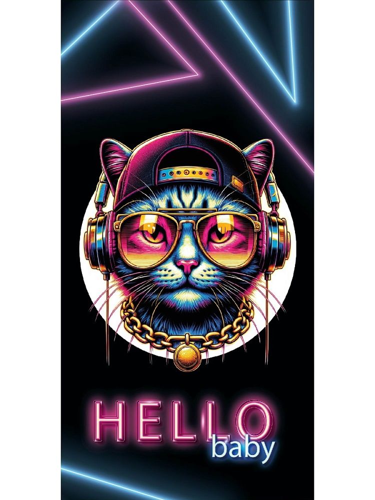 Конверт для денег DREAM CARDS "HELLO, BABY" КОТ В ОЧКАХ 164х85 мм,