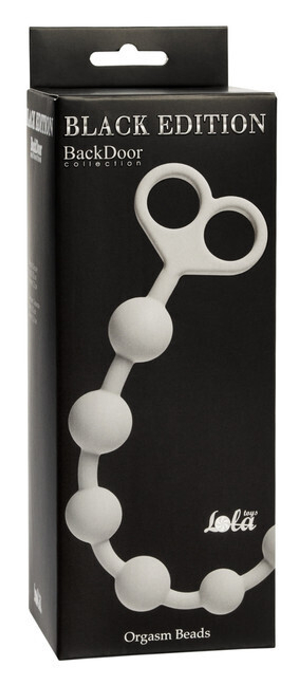 Силиконовая анальная цепочка Orgasm Beads (33,5 см , серый ) (Цвет: серый)