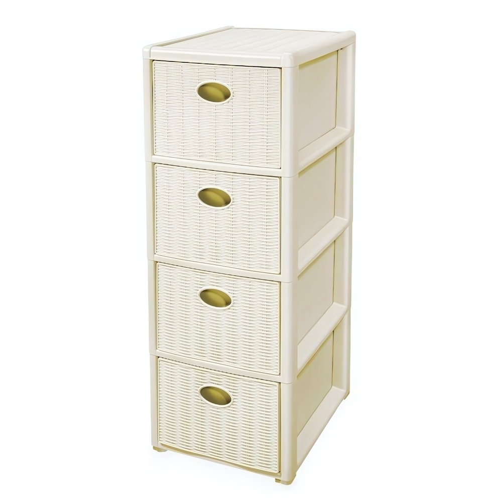 Комод "Elegance mini" 4х ярусный (бежевый)