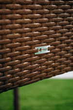 Стул плетеный ReeHouse Dove, коричневый люкс