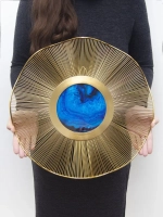 Металлический декор "Голубая планета"