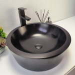 Раковина из андезита Drum Black Medium DA-62997 45*45*15 09