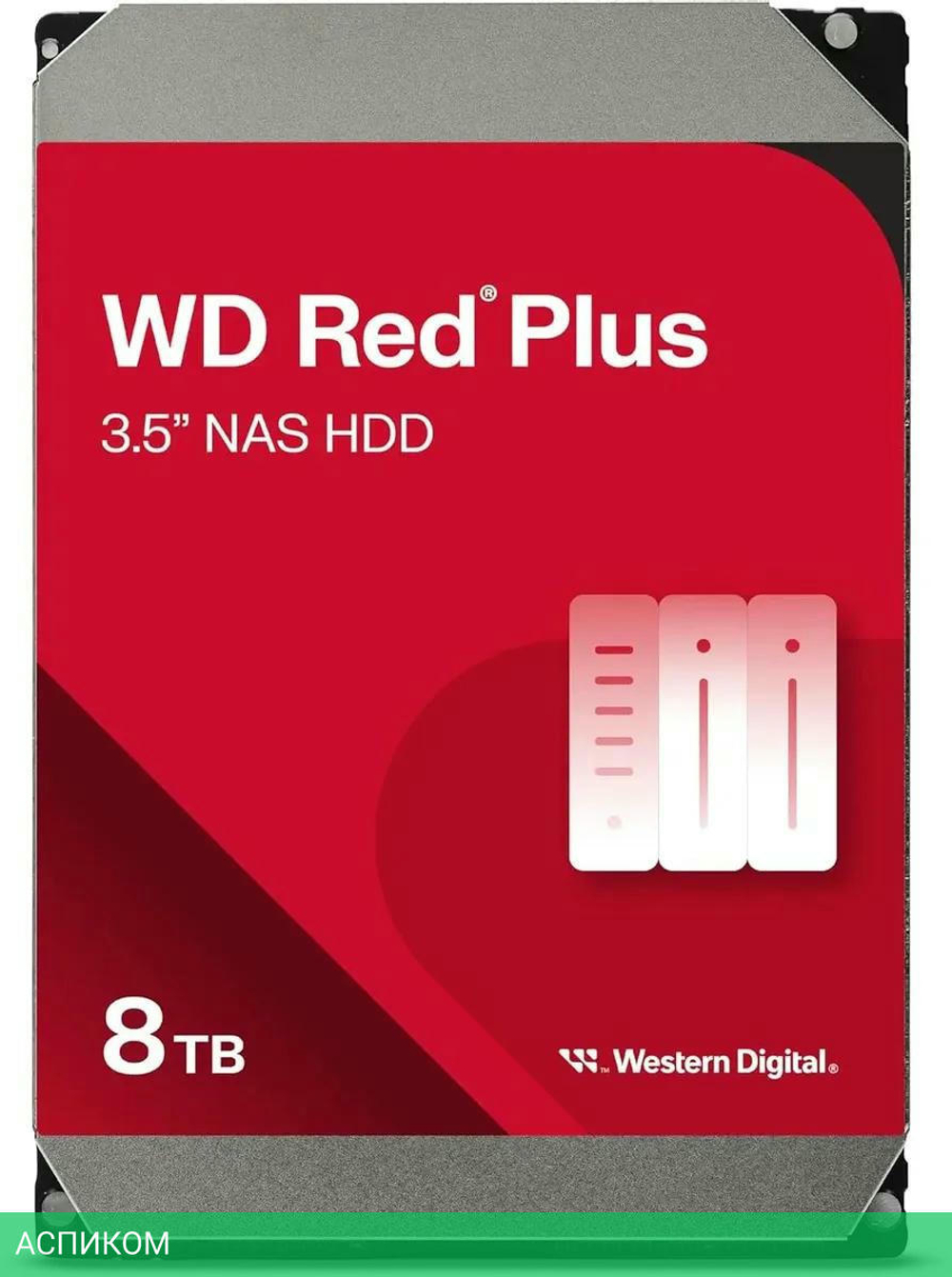 Жесткий диск WD Red Plus 8TB (WD80EFPX)