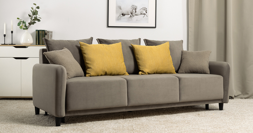 Дакота диван-кровать (серо-коричневый)