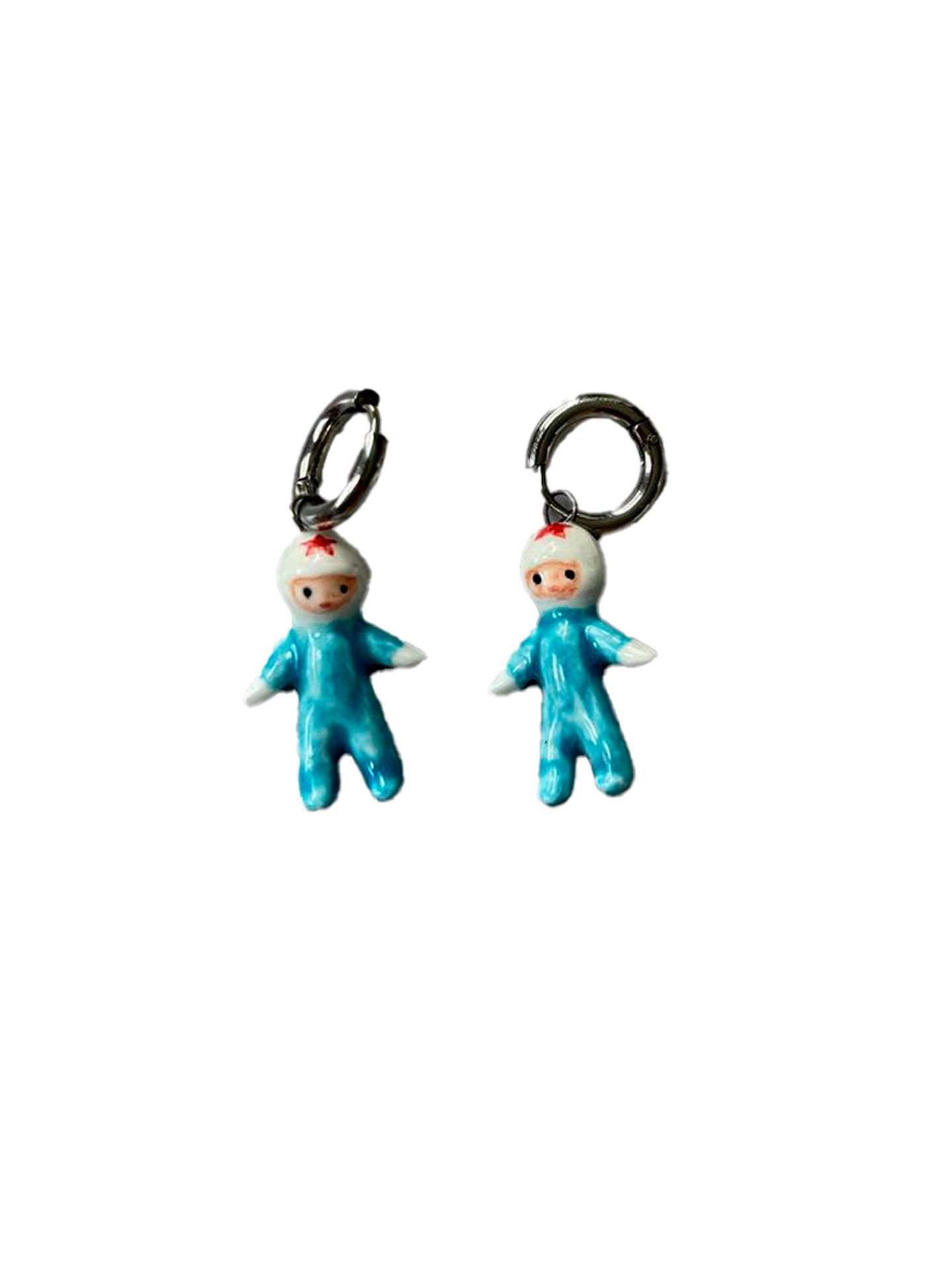 Серьги "Космонавты"