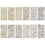 Наклейки гелевые "Зверяшки-обаяшки", 17,5х9 см, ассорти 12 видов, FUNSTER (ФАНСТЕР), 666085