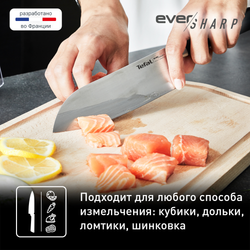 Нож сантоку с чехлом для заточки Tefal Ever Sharp K2579024
