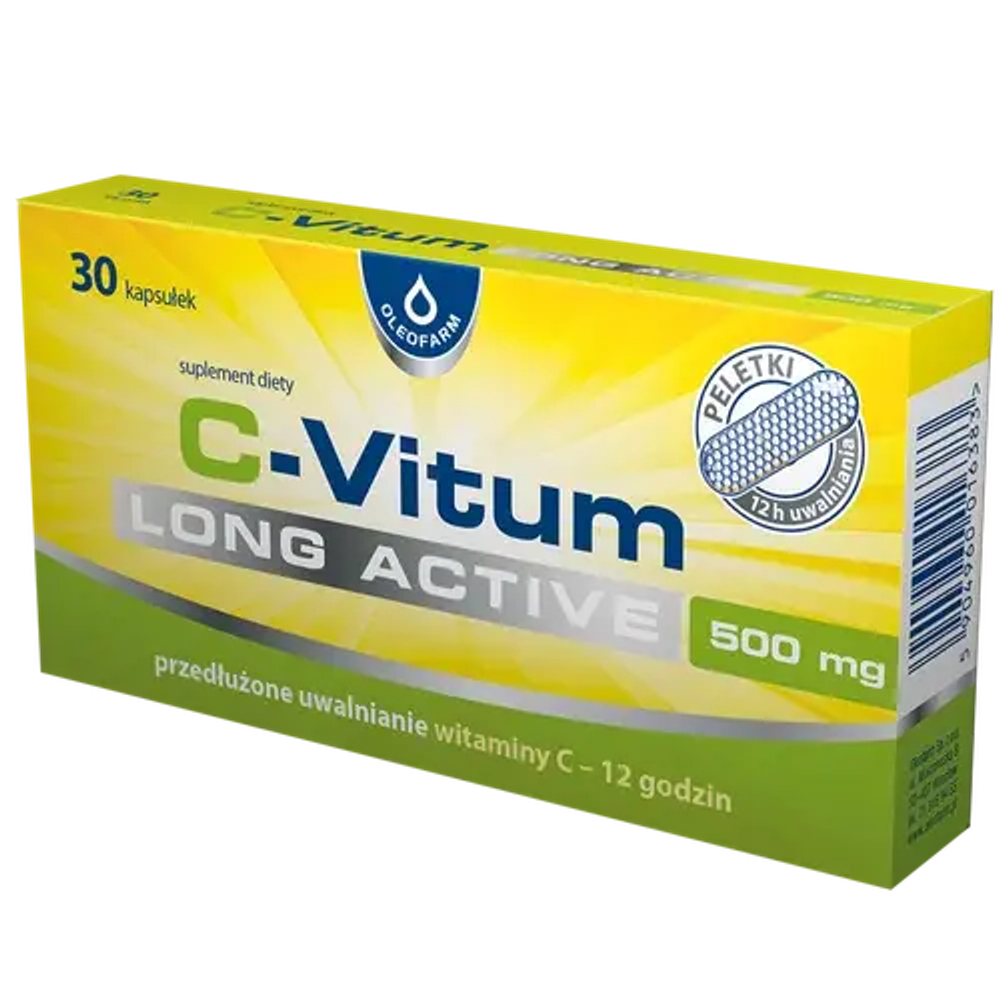 Oleofarm C-Vitum Long Active диетическая добавка, 30 капсул
