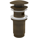 A392 ANTIC Донный клапан сифона для умыв. click/clack 5/4", ц-мет. с переливом бронза