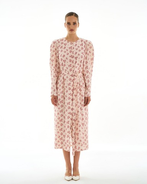 Платье Duchesse (Дюшес) в розовые цветочки