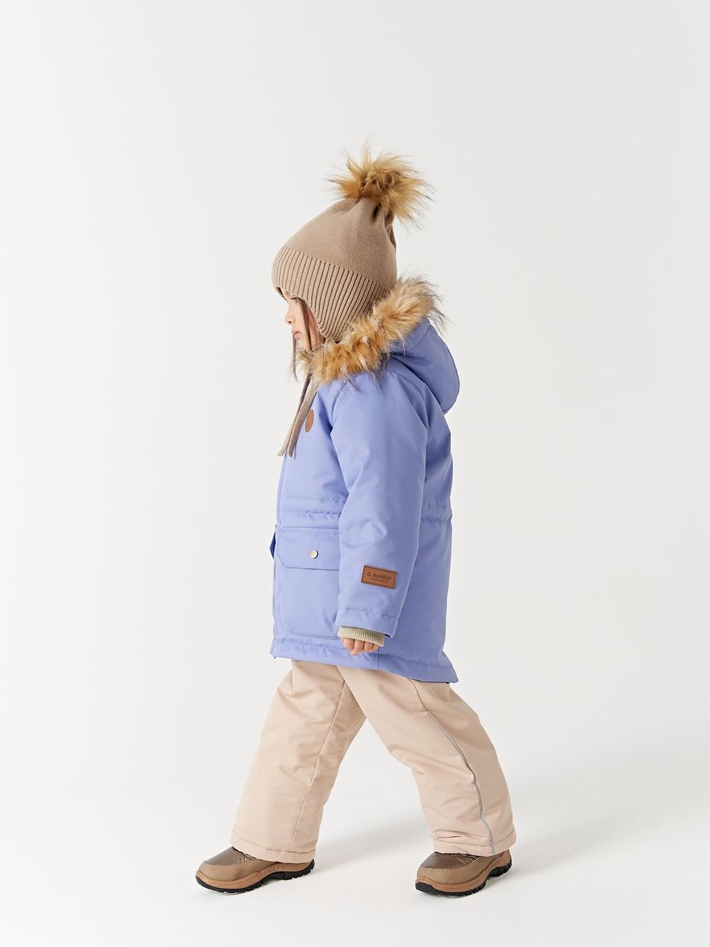 Парка зимняя на меху "Лаванда"