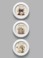 Картины на стену интерьерные на холсте 3 шт. 17.5 см