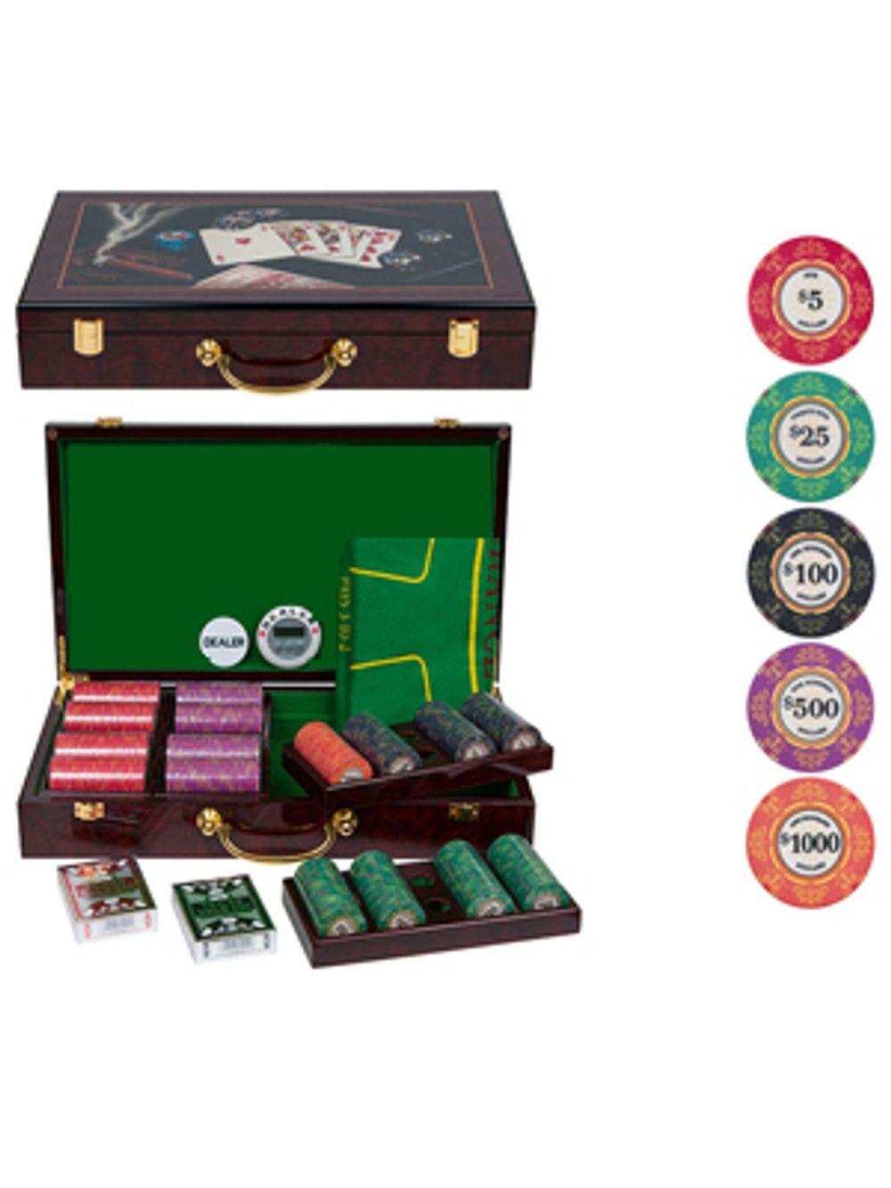 Набор для покера LUX на 400 фишек