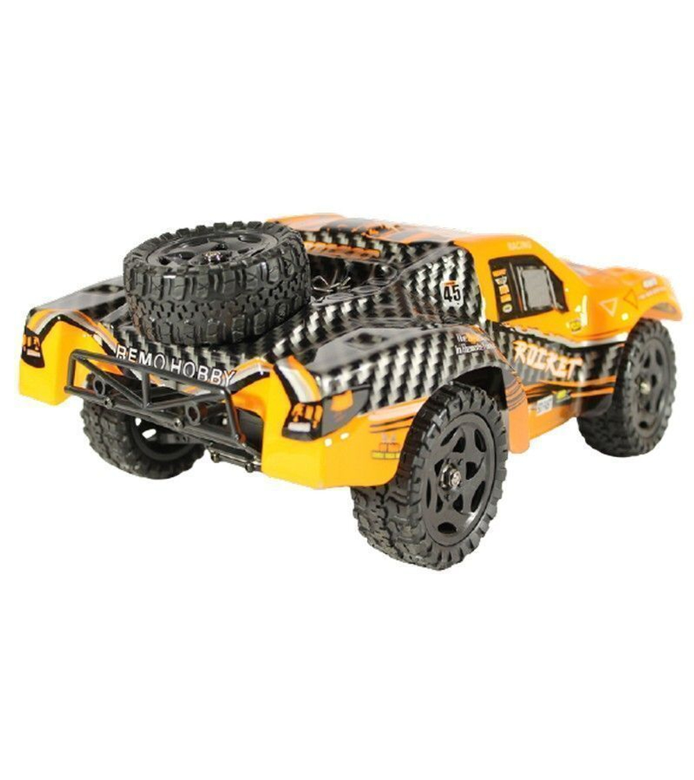 Радиоуправляемый шорт-корс Remo Hobby Rocket Brushless V2.0 (оранжевый) 4WD 2.4G 1/16 RTR