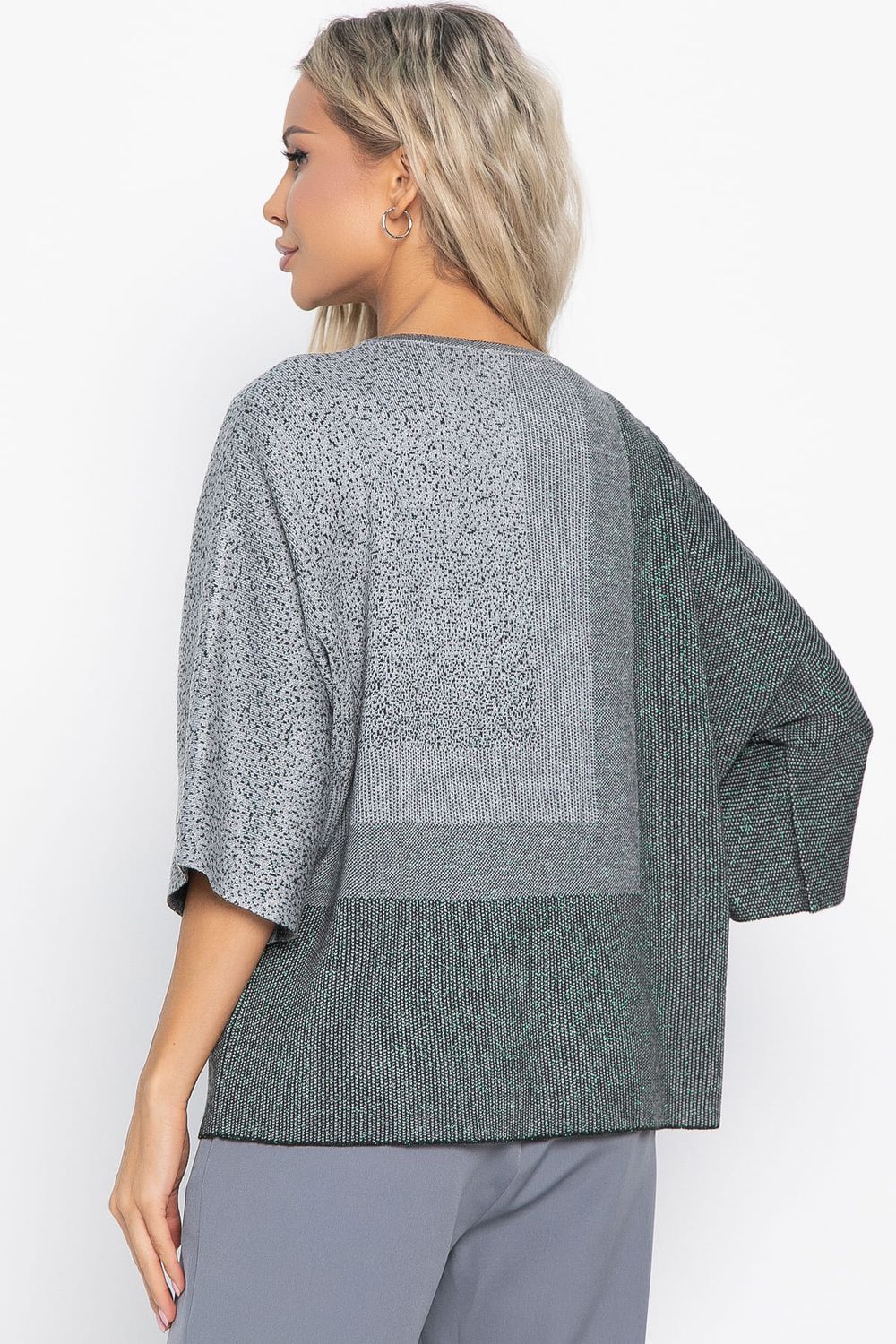 Джемпер Орлеан (серый/изумруд) Б14998-4М LT Collection