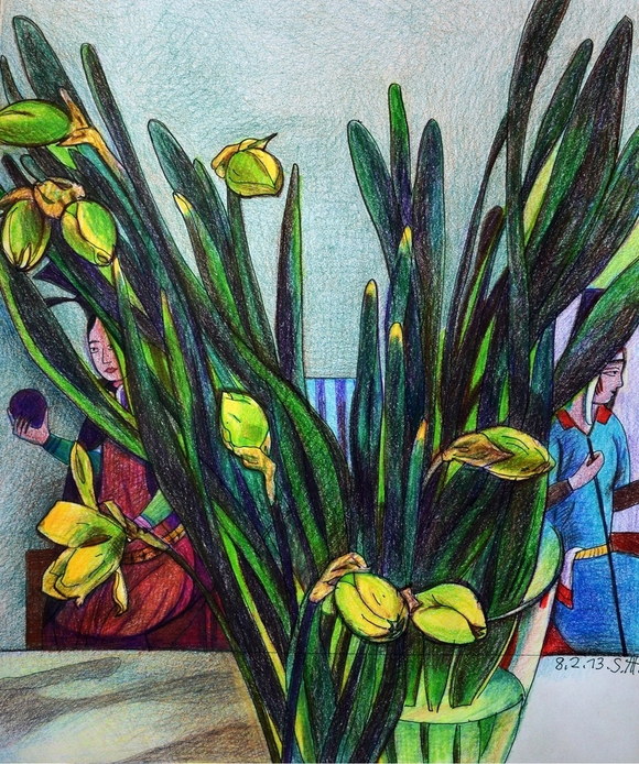 Репродукция на фотобумаге "Нарциссы"