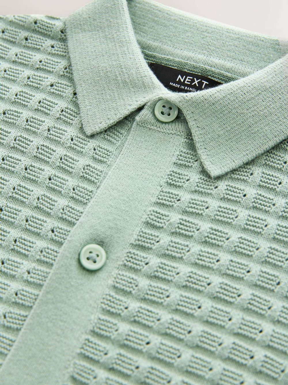 Рубашка трикотажная с коротким рукавом для мальчика Next AA8-947, Светло-зеленый