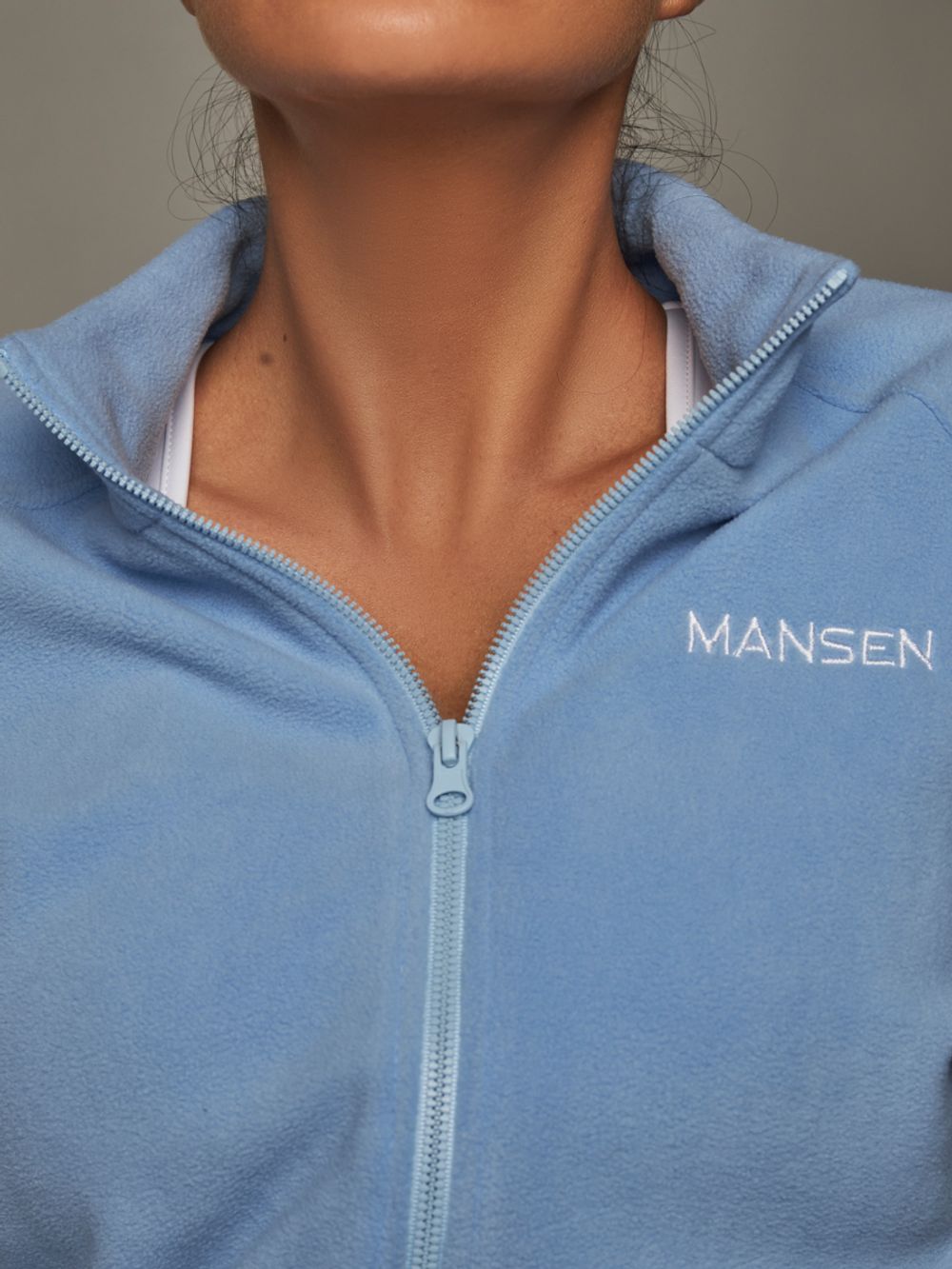 Кофта из флиса Plush Light Blue на молнии