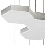 750222 Люстра подвесная FAVO LED-60W 2880LM Серебро 3000K