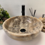 Раковина из оникса Bowl Grey TinLip BO-62969 40*40*15 44
