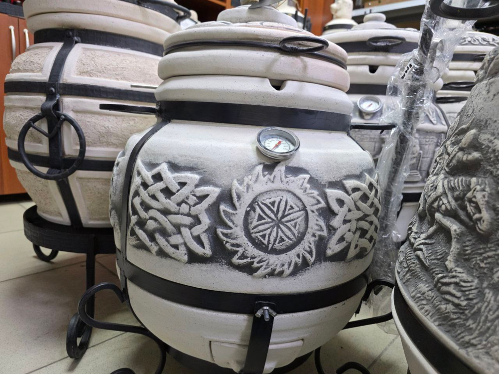 ТАНДЫР «Ярилло» с термодатчиком Тандыр расписной, тандыр красивый, тандыр средний, тандыр тослтые стенки, тандыр в казани, тандыр купить в казани, тандыр с доставкой в казани