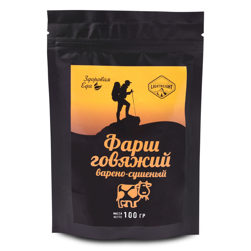 Фарш сушеный говяжий zip 100 г (Здоровая Еда) 4 шт