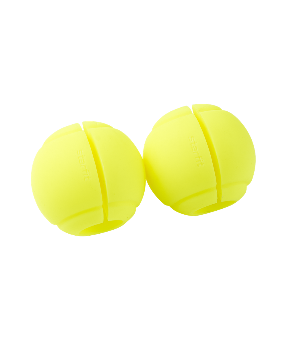 БЕЗ УПАКОВКИ Расширители хвата STARFIT BB-111, d=25 мм, сферические, ярко-зеленый, 2 шт