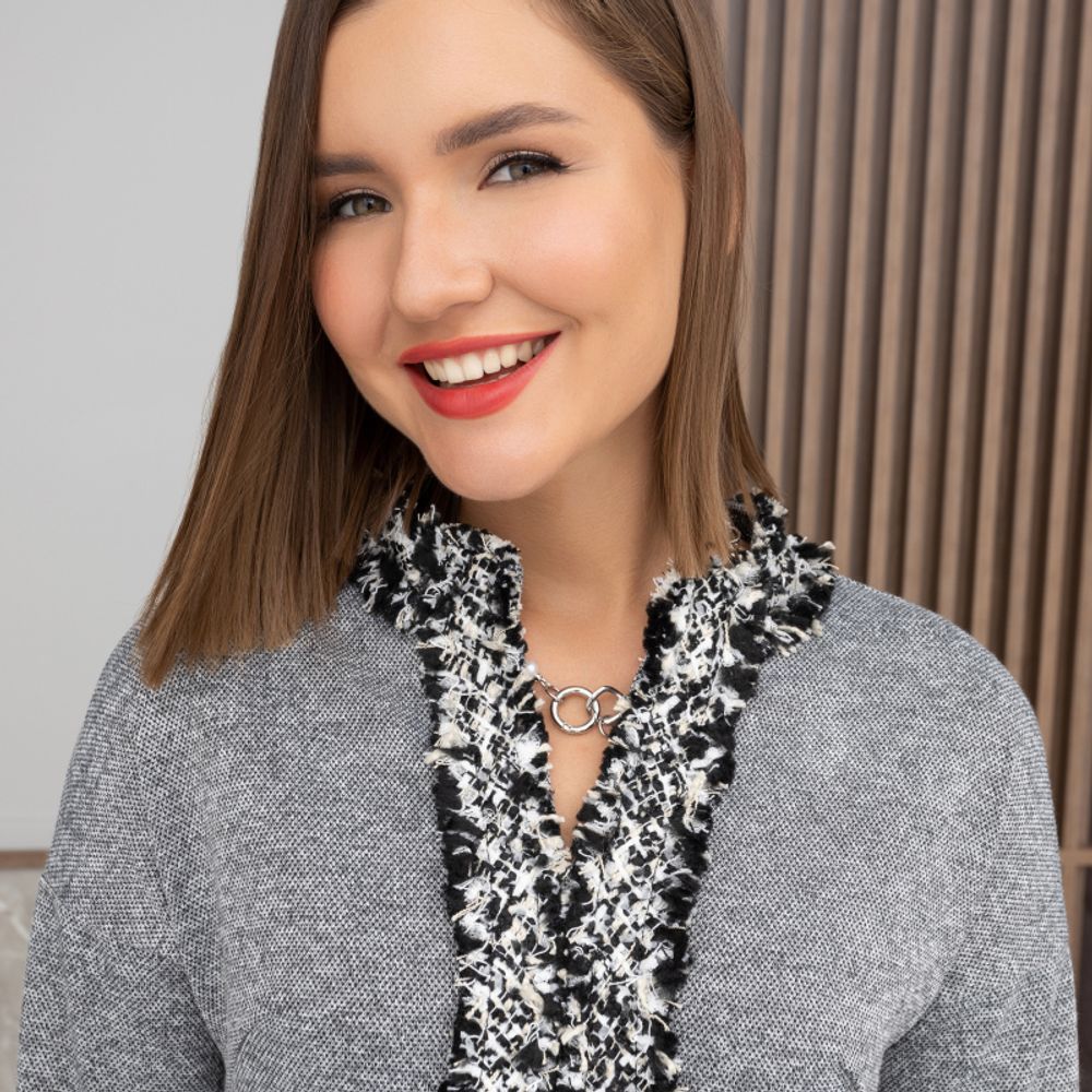 Костюм с юбкой С безупречным вкусом (2 в 1, грей) Charutti (Акция)