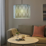 Подвесной светильник IKEA LOKNAS / SUNNEBY (ЛеКНЕС / СУННЕБЮ), Голубой, 42 см