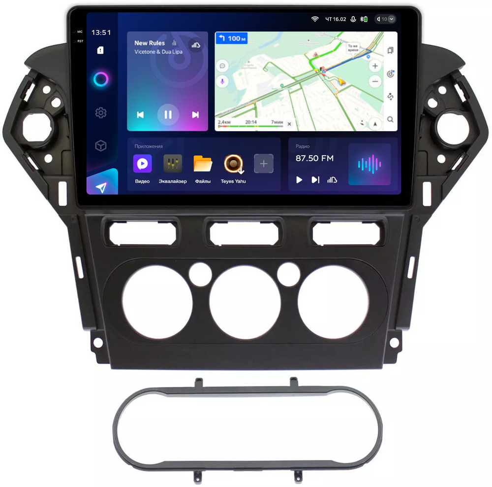 Магнитола для Ford Mondeo 4 2010-2014 - Teyes CC3-2K на Android 10, 2K QLED, ТОП процессор, CarPlay, 4G SIM-слот