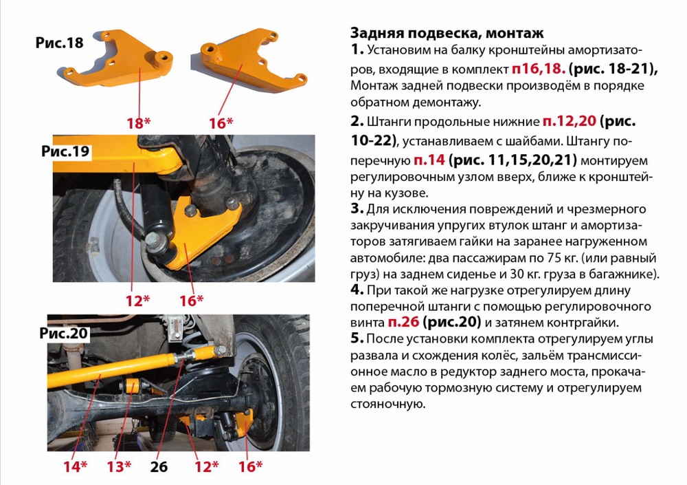 Лифт-комплект (+40 мм) подвески, усиленный (установка без сварки) Лада 4х4, Нива Легенд/Шевроле/Тревел