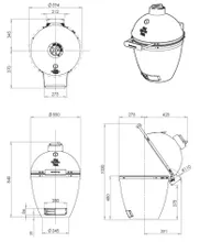 Керамический гриль Big Green Egg L Large (Большой), 46 см